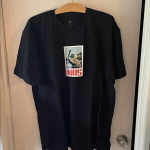 Vans Black Tee with Graphic Print